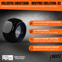 Sechskantmutter selbstsichernd | DIN985 | Edelstahl | beschi